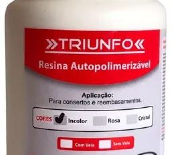 Resina acrílica Autopolimerizavel 225 gr Incolor -Triunfo